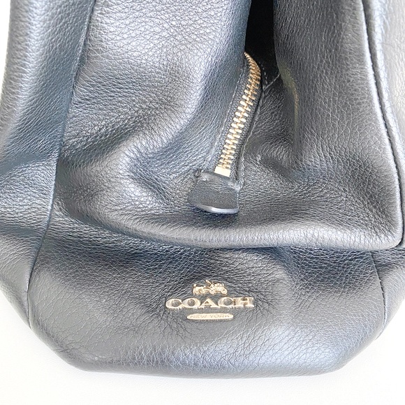 Coach Black Leather Handbag - Picture 6 of 10